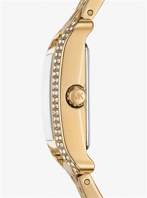 Michael Kors Metallic Mini Monroe Pavé Gold.